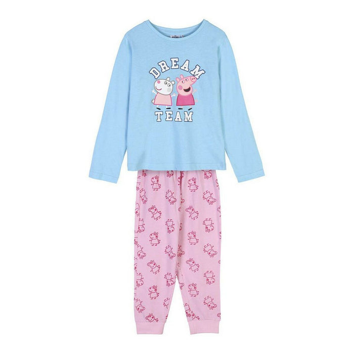 Pijama Infantil Peppa Pig Albastru deschis