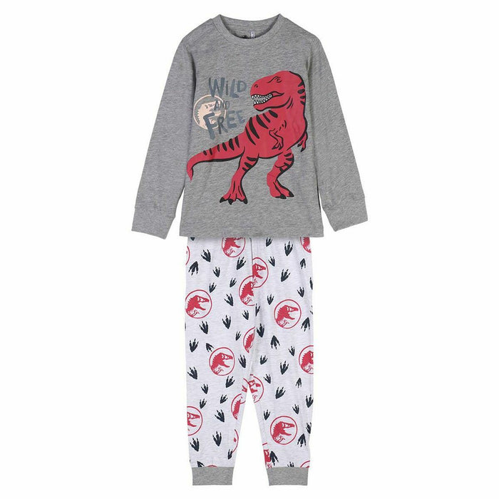 Pijama Infantil Jurassic Park Gri