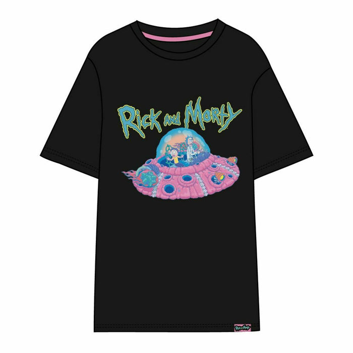 Tricou cu Mânecă Scurtă Unisex Rick and Morty Negru