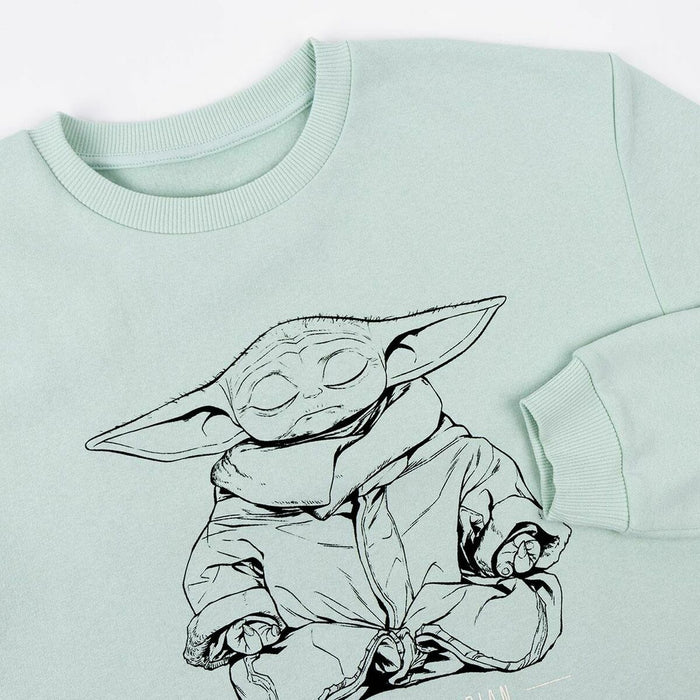 Hanorac fără Glugă Femei The Mandalorian Verde Verde deschis