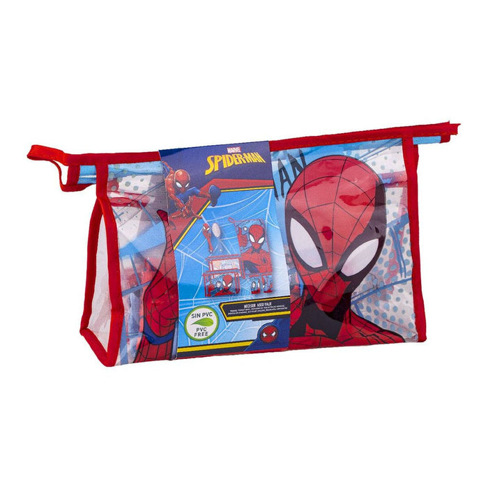 Set de Toaletă pentru Copii de Voiaj Spider-Man 4 Piese Roșu 23 x 15 x 8 cm