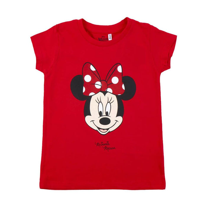 Tricou cu Mânecă Scurtă pentru Copii Minnie Mouse Roșu