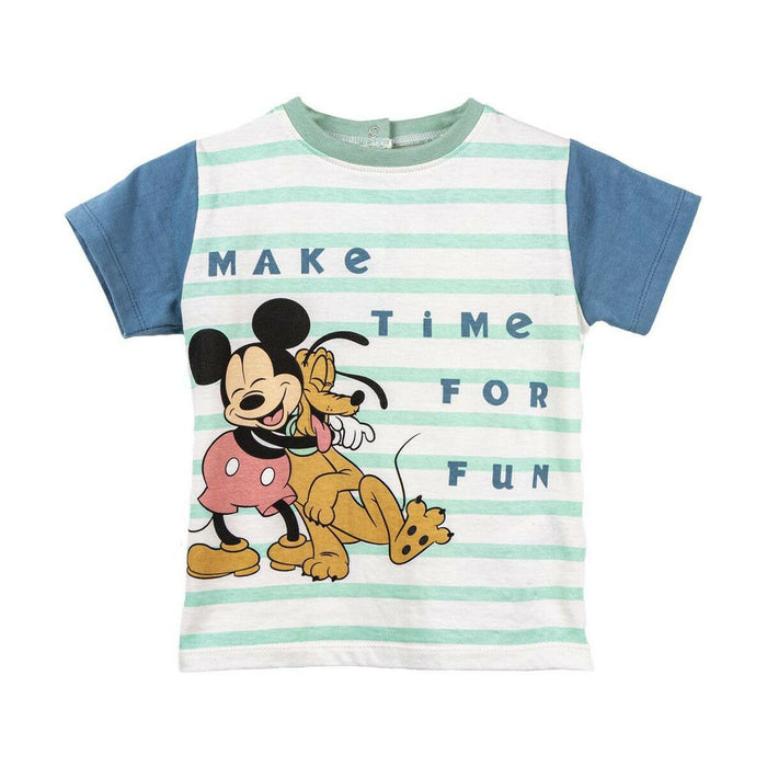 Tricou cu Mânecă Scurtă Mickey Mouse Multicolor Infantil