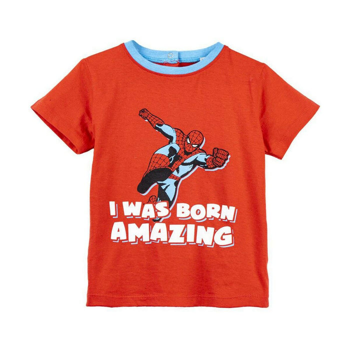 Tricou cu Mânecă Scurtă Spider-Man Roșu