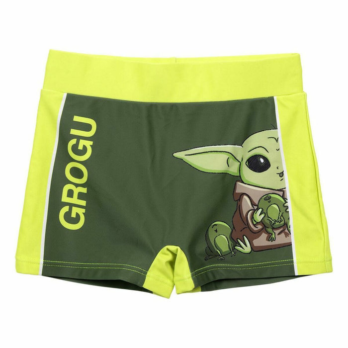 Costumul de Baie Boxer Pentru Copii The Mandalorian Verde