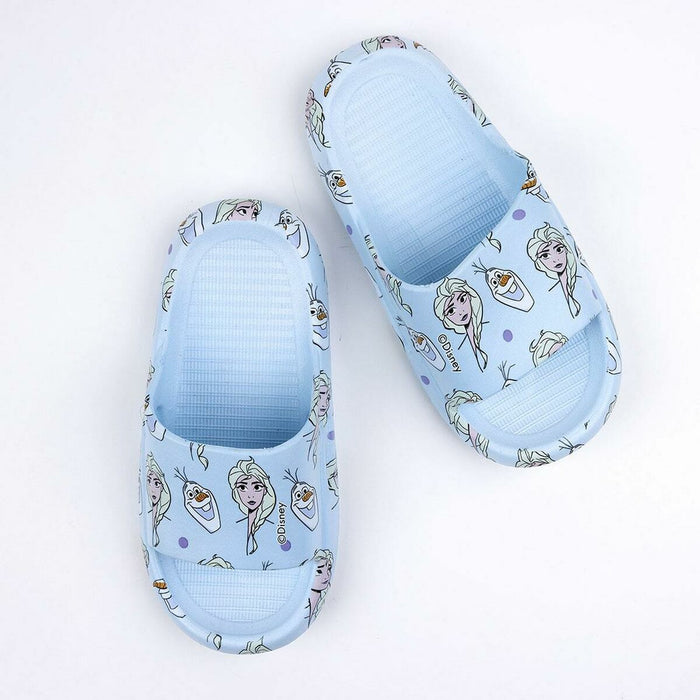 Șlapi Frozen Infantil Albastru