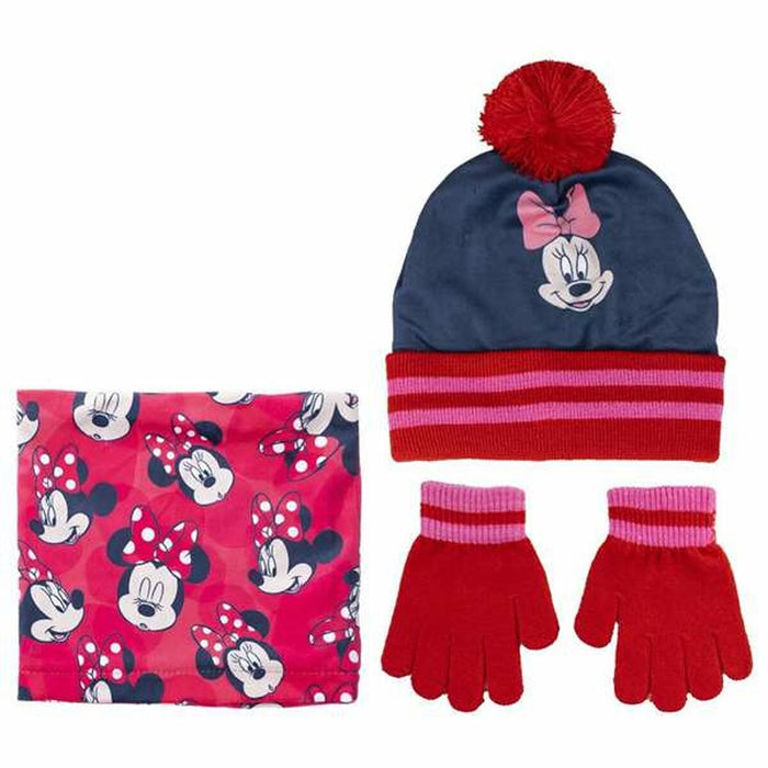 Căciulă, Mănuși și Gâtar Minnie Mouse 3 Piese