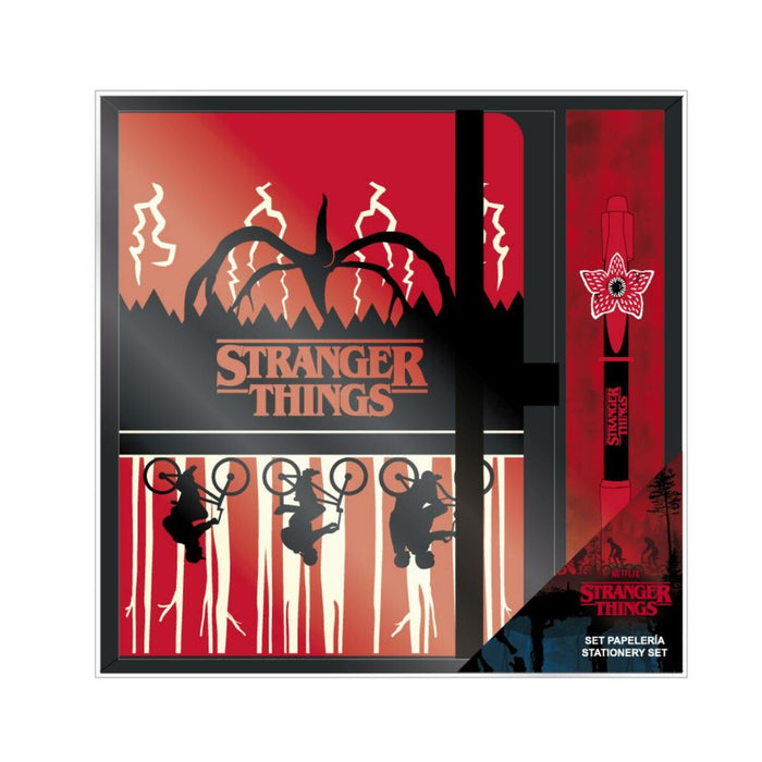 Set de Papetărie Stranger Things 2 Piese Roșu