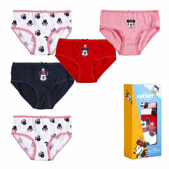 Pachet de chiloti de dama Minnie Mouse 5 Unități Multicolor