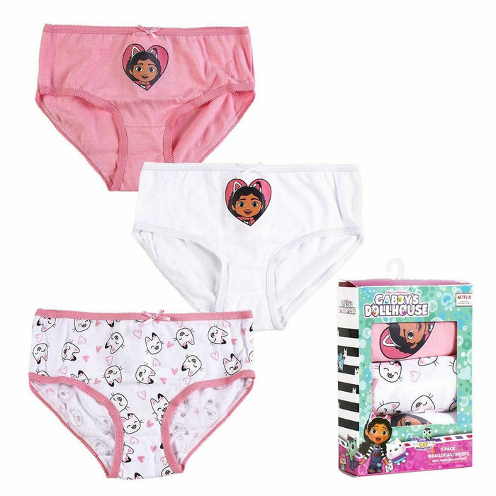 Pachet de chiloti de dama Gabby's Dollhouse 3 Unități Multicolor