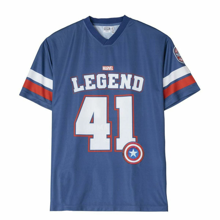 Tricou cu Mânecă Scurtă Unisex The Avengers Legend Albastru