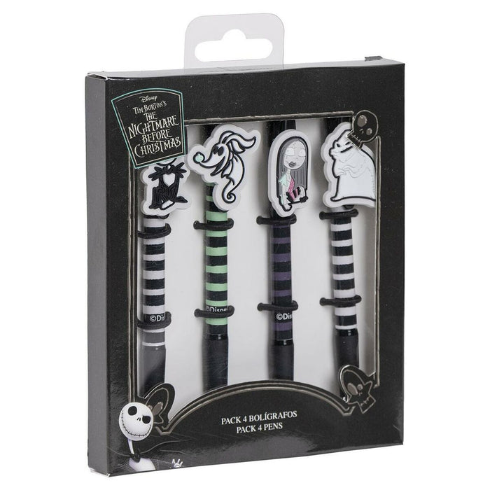 Set de Pixuri The Nightmare Before Christmas 4 Piese Negru