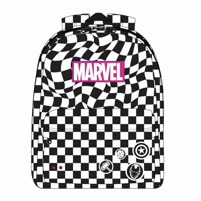 Ghiozdan Marvel Negru 32 x 12 x 42 cm