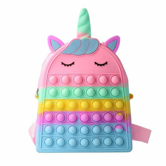 Rucsac pentru Copii Inca Pop-it 16,5 x 20 x 6 cm Unicorn