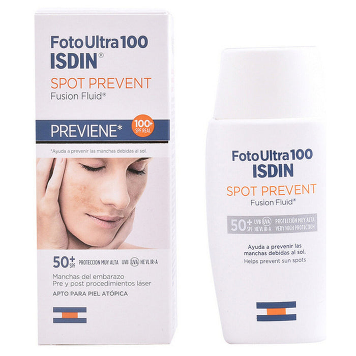 Protector Solar de Față Spot Prevent Isdin Foto Ultra SPF 50+ (50 ml) SPF 50+ 50 ml