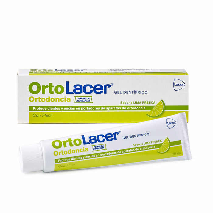Pastă de dinți Lacer Ortodoncia Lămâie verde (75 ml)