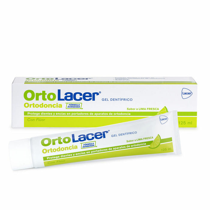 Pastă de dinți Lacer Ortodoncia Lămâie verde (125 ml)