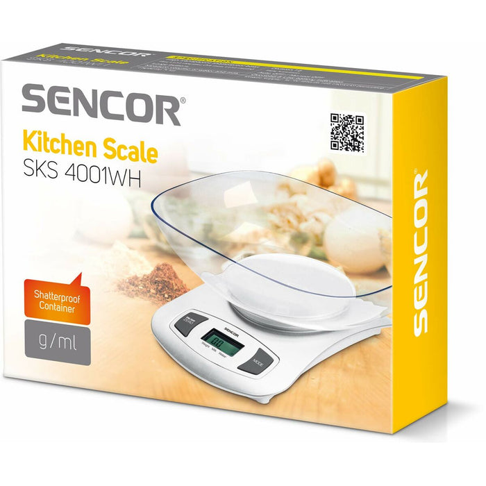 cântarul de bucătărie Sencor SKS 4001WH Alb 5 kg 2 L
