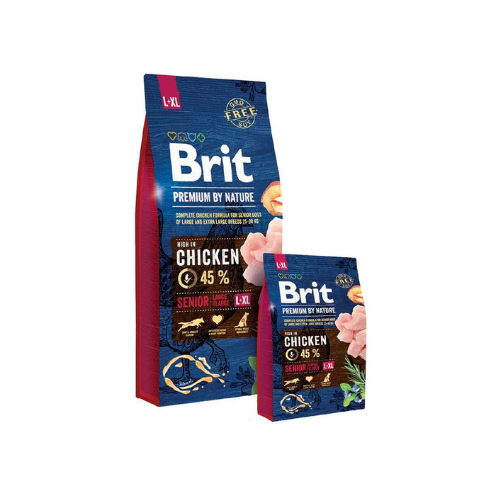 Nutreț Brit Premium by Nature Senior L+XL Senior Măr Pui Porumb 20-40 Kg 15 kg