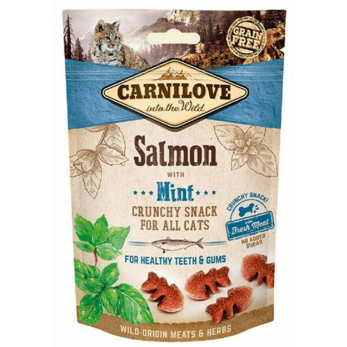 Snack for Cats Carnilove 50 g Bomboane Mentă Somon Pește