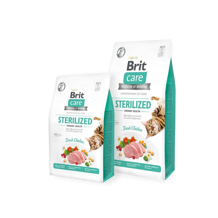 Mâncare pentru pisici Brit Care Grain Free Sterilized Urinary Health Adult Pui 7 kg