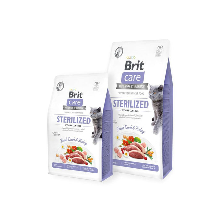 Mâncare pentru pisici Brit Sterilized Adult Curcan Rață 7 kg