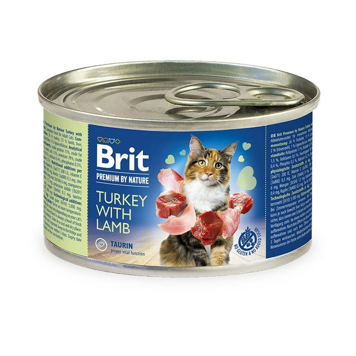 Mâncare pentru pisici Brit Premium Curcan Carne de oaie 200 g