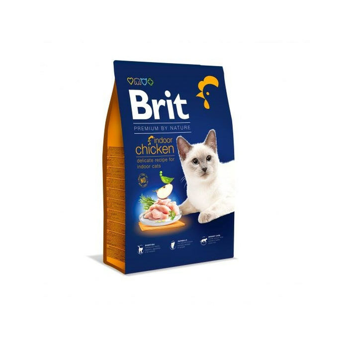 Mâncare pentru pisici Brit PREMIUM BY NATURE INDOOR Adult Pui 1,5 Kg
