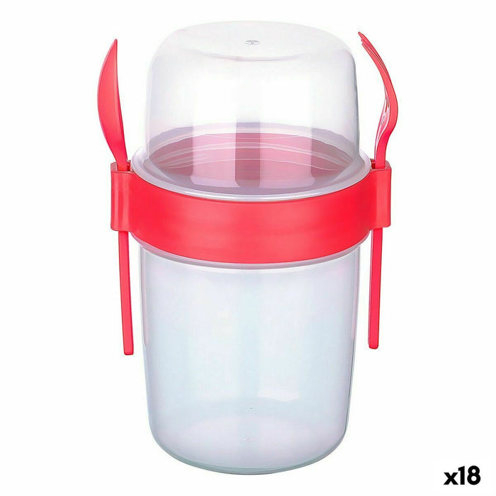 Cutie pentru prânz Titiz Lingură Furculiță 1,1 L 13 x 10 x 18 cm (18 Unități)