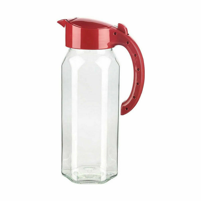 Carafă cu Capac și Dozator Titiz Sticlă 1,5 L (12 Unități)