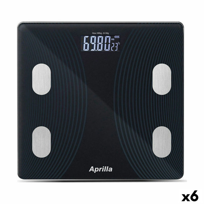 Cântar Digital cu Bluetooth Aprilla 26 x 26 x 2 cm (6 Unități)