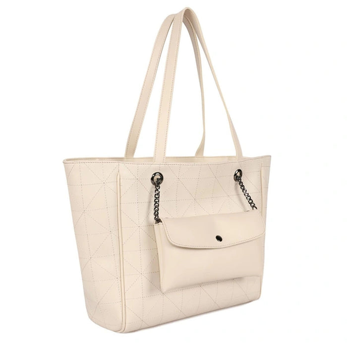 Geantă Damă Laura Ashley RELIEF-QUILTED-CREAM Crem 30 x 30 x 10 cm