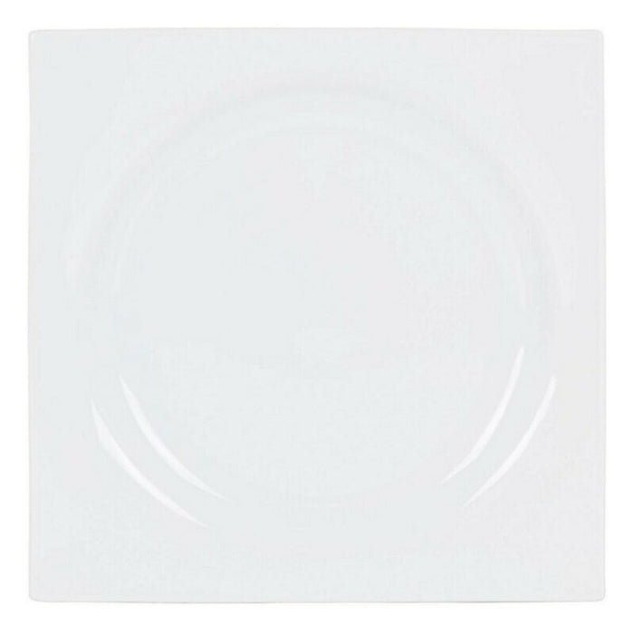Platou Plat Inde Zen Porțelan Alb 27 x 27 x 3 cm