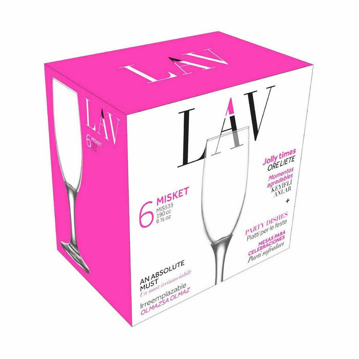 Pahar de șampanie Inde Misket Set 190 ml (4 Unități)
