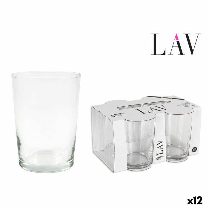 Set de pahare LAV Best offer 4 Piese (4 Unități) (12 Unități) (520 ml)