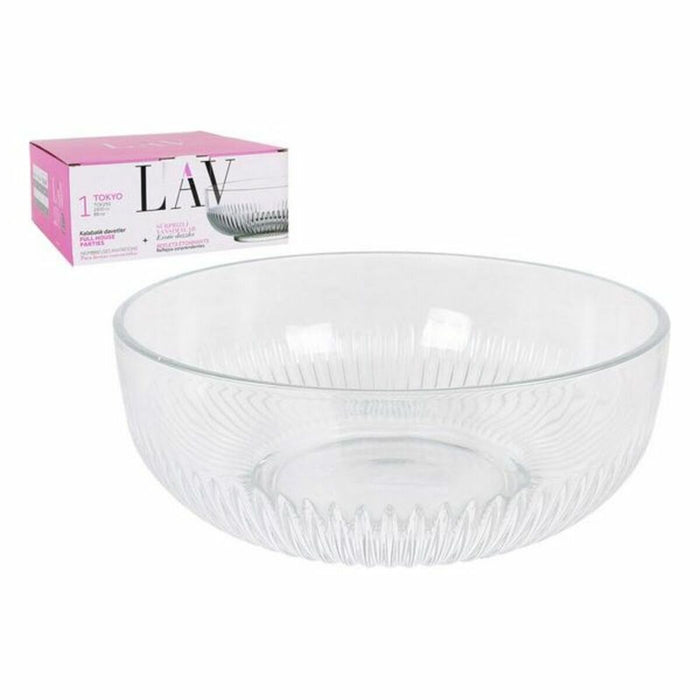 Salatieră LAV TOKYO Geam Transparent (2600 cc) (ø 23 x 9,4 cm)