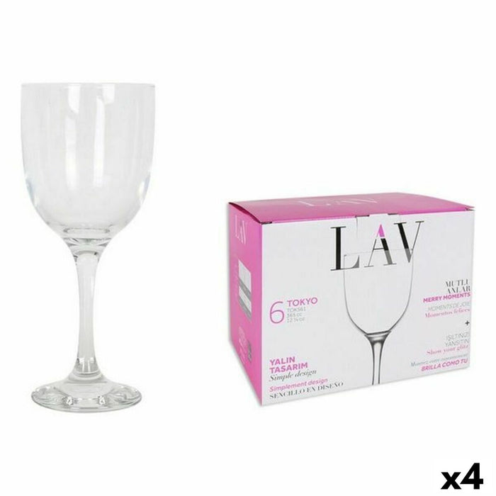 Set de pahare LAV Tokyo (6 Piese) (4 Unități) (365 ml)