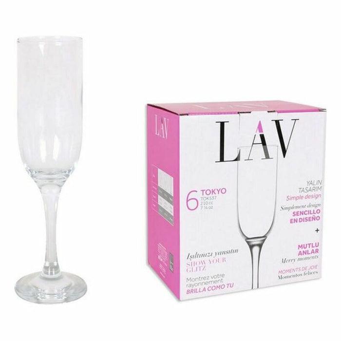 Set de pahare LAV Tokyo (6 uds) (210 ml)