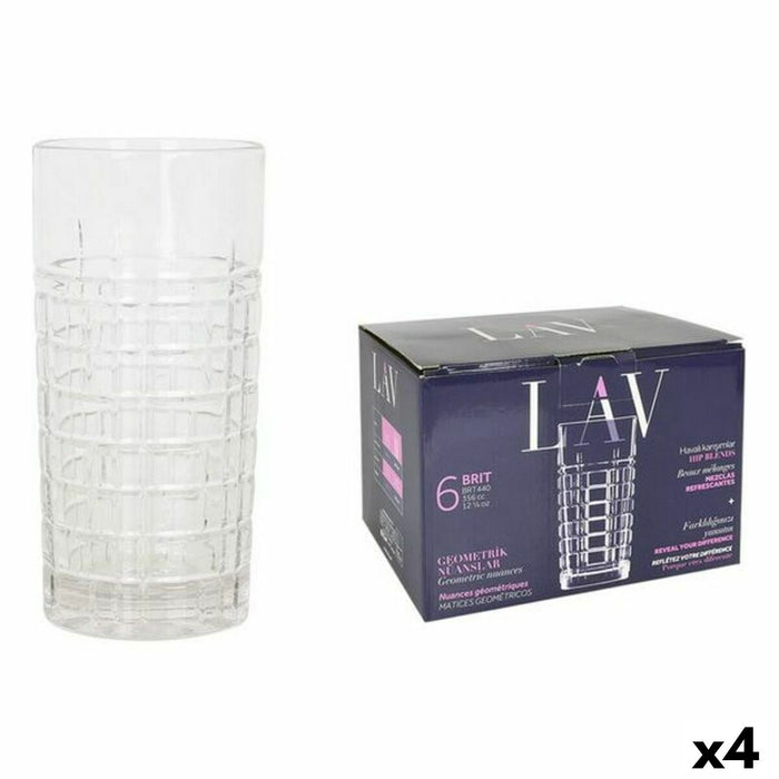 Set de pahare LAV Brit 6 Piese (4 Unități) (356 ml)