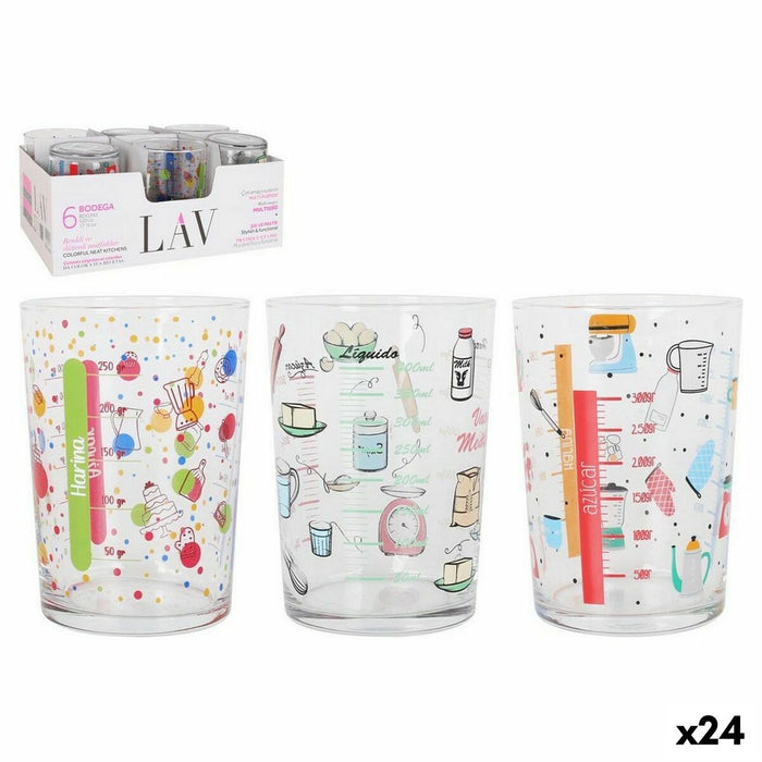 Recipient de măsurare LAV Geam 515 ml (24 Unități)