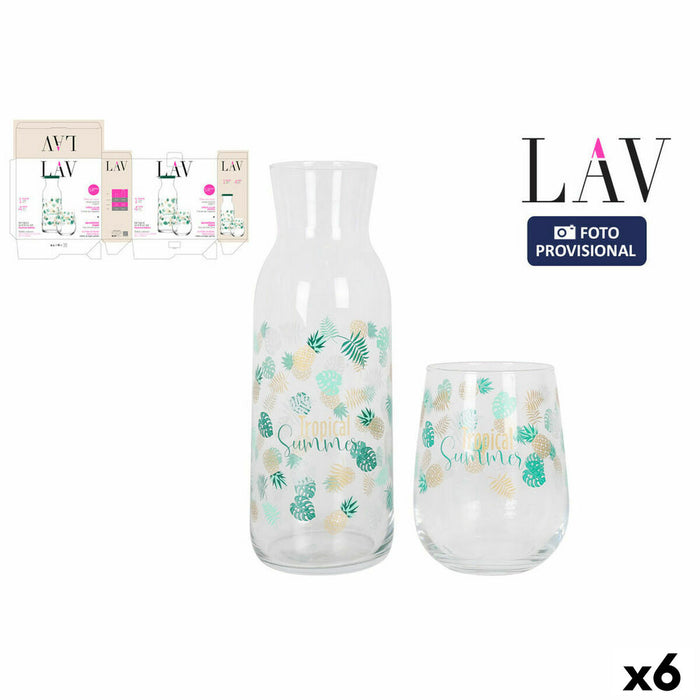 Carafă LAV Tropical Summer Ochelari 475 ml (6 Unități)
