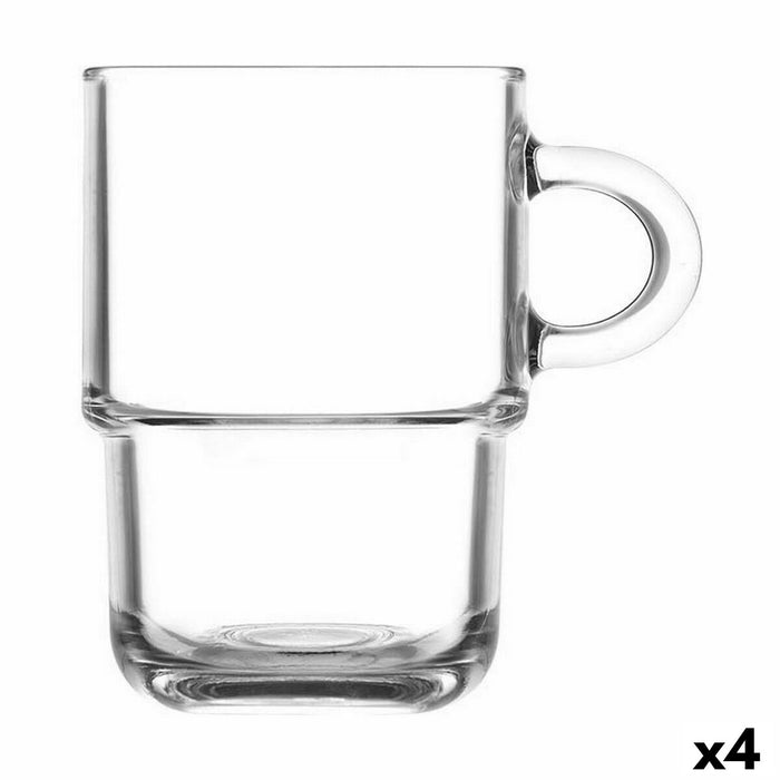 Set de Cești LAV Stivuibil 360 ml 6 Piese (4 Unități)