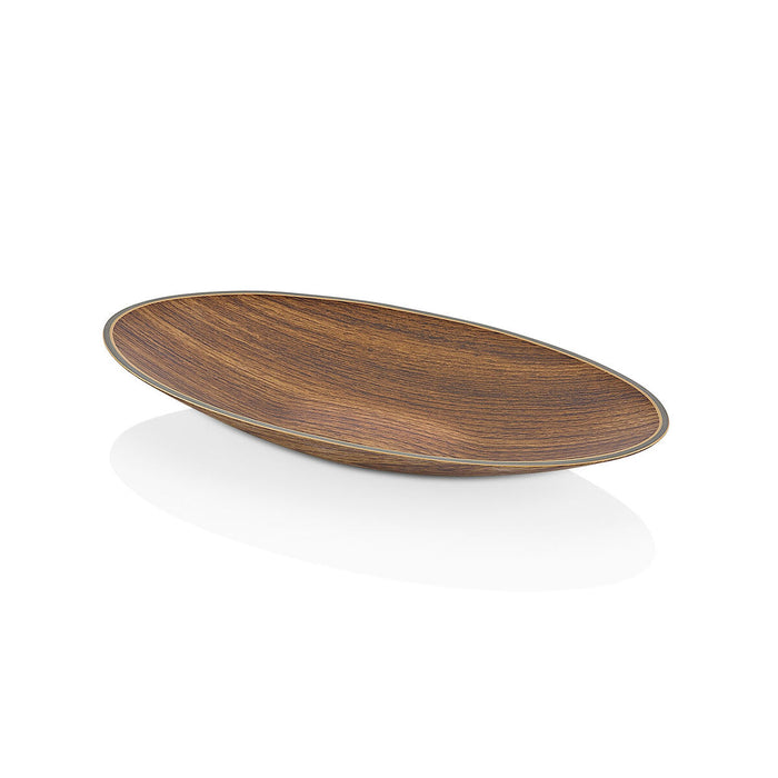 Tavă pentru gustari Plastic Oval (25,5 x 12,5 x 2,5 cm)