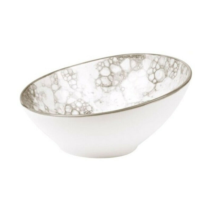 Castron Porțelan Alb/Maro (35 cl) (ø 16 x 7 cm)