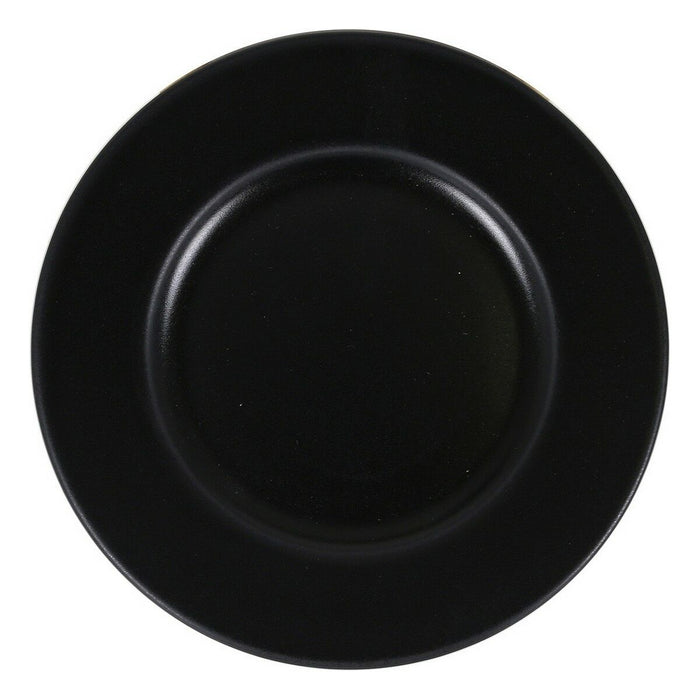 Farfurie Neat Porțelan Negru (Ø 16 cm)