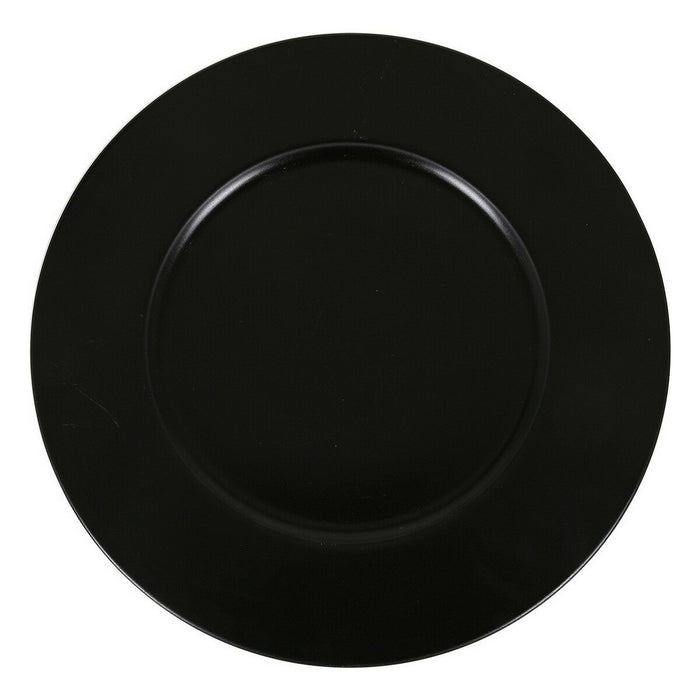 Farfurie Suport Inde Neat Negru Porțelan Ø 32 cm