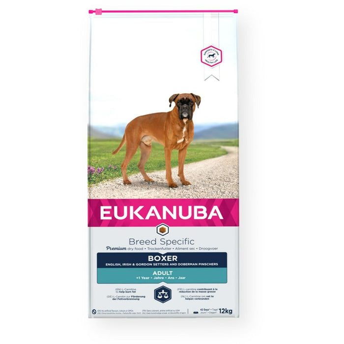 Nutreț Eukanuba Adult Boxer Adult Pui Curcan 12 kg