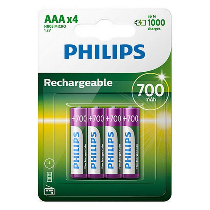 Baterie Philips Ni-Mh R03 700 mAh 1.2 V