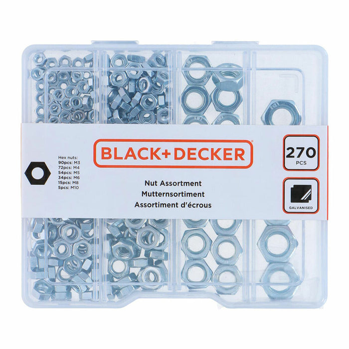 Set Piulițe Black & Decker 270 Piese