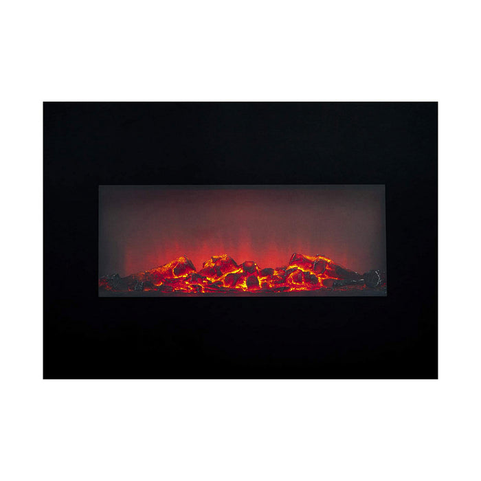 Șemineu electric decorativ de perete Classic Fire Memphis Negru 1800 W